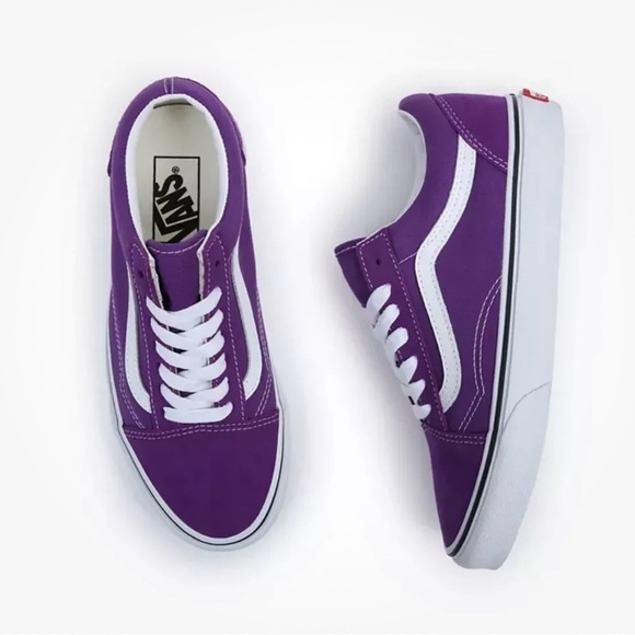 Vans Color Theory Old Skool Skate Sneakers Purple Magic Unisex Wm’s 8 Mn’s 6.5 - Picture 3 of 14